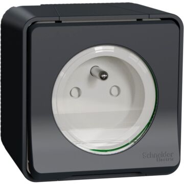 Mureva styl base francesa 2p+ttf para instalación en superficie ip55  color gris