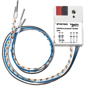 Knx - interface de pulsadores empotrar 2 elementos
