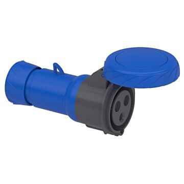 Pratika wander socket - straight - 32 a - 2p + e - 200...250 v ac - ip67