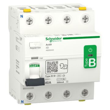Acti9 iid - disyuntor de corriente residual - 4p - 40a - 300ma - tipo s - b-si