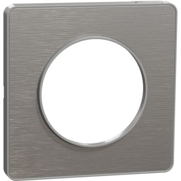 Marco touch alu 1 elem aluminio raspado