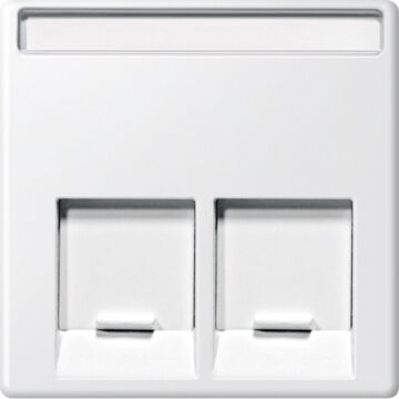 Tapa rj45 doble elegance marfil
