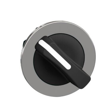 Cabeza selector flush negra 2 posiciones   fijas