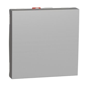 New unica, conmutador, 10ax, 2 módulo, conexión rápida, ip4x, aluminio