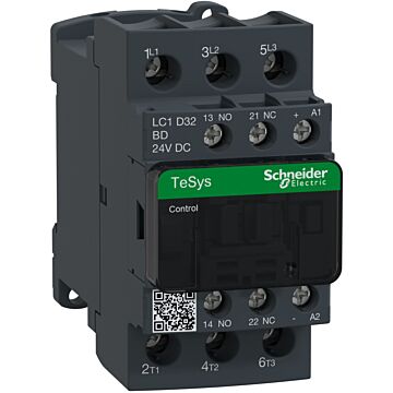 Contactor tesys d - 3p(3 na) - ac-3 - <= 440 v 32 a - 24 v cc bobina