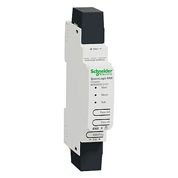 Knx - spacelogic acoplador de línea carril din knx secure