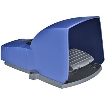 Interruptor de pedal único xpe-b –con tapa – plástico - azul - 1nc+1no