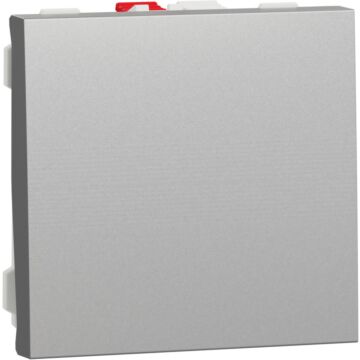 Interruptor 2 modulo new unica studio aluminio