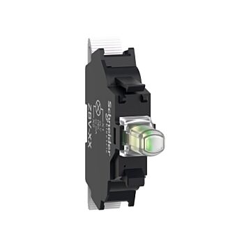 Bloque luminoso, harmony xb4, harmony xb5, blanco, para cabezal 22mm, led universal, bornes de resorte, 24v ac/dc