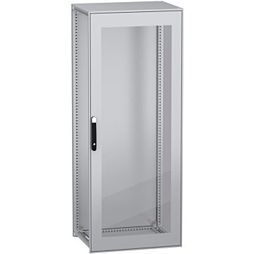 Armario modular de acero descarbonizado panelset sfn, puerta de cristal, 2000x800x600mm, ip55