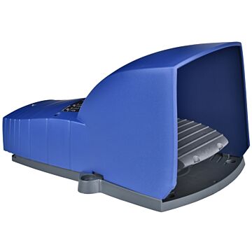 Interruptor de pedal único xpe-b – con tapa – plástico - azul - 2nc+2no
