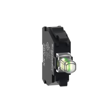 Bloque luminoso, harmony xb4, harmony xb5, blanco, para cabeza de 22mm, led universal, terminales de tornillo, 110...120v ac