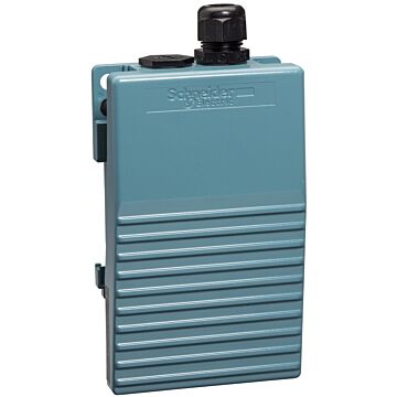 Interruptor de pedal único xpe-m –sin tapa – metálico - azul - 2nc+2no