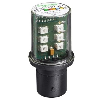 Harmony xvb - bombilla led roja, luz fija - ba 15d - 24 v ca/cc