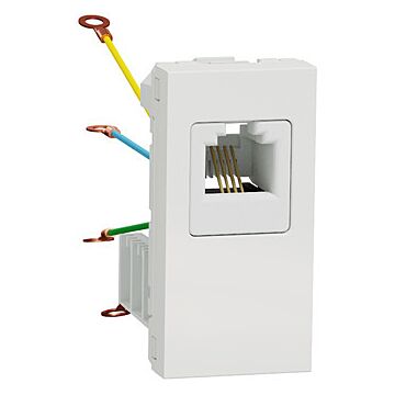 New unica toma telefono rj12 1 mod. polar