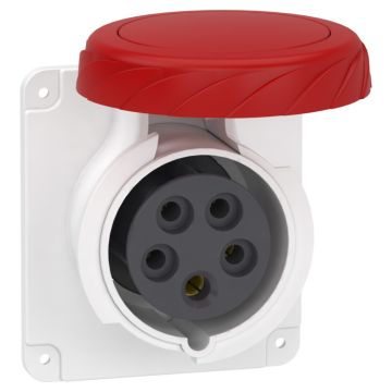 Pratika socket - screw - straight - 16a - 3p + n + e - 380...415 v ac - panel