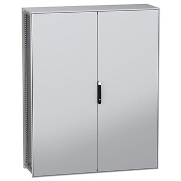 Armario modular de acero descarbonizado panelset sfn, 2000x1600x500mm, 2 puertas, ip55