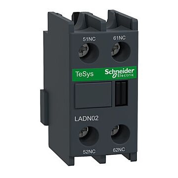 Bloque de contacto auxiliar tesys d 2 nc terminales de abrazaderas de tornillo