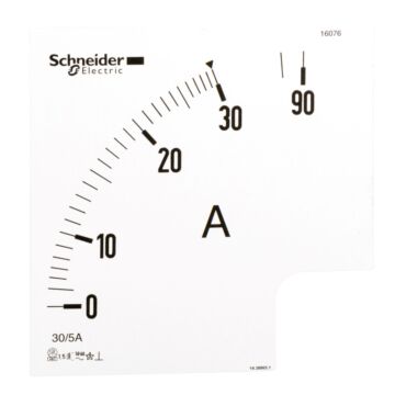 Ammeter dial power logic - 3 in - ratio 75/5a