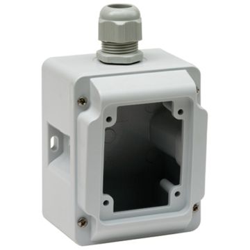 Caja mural pequeña para montaje de tomas pk