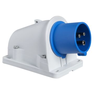 Enchufe de pratika - angulado - 32 a - 2 p + e - 200...250 v ca - ip44 - montado en pared