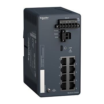 Modicon managed switch - 8 puertos para cobre