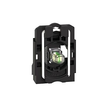Conjunto completo cuerpo/bloque luminoso, harmony xb5, xb4, luz blanca, con cuerpo/anillo de fijación, led universal, 12v ac