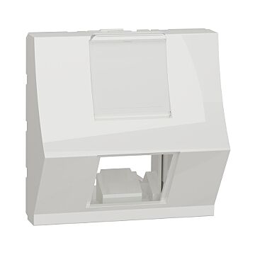 New unica caratula rj45 2 mod keyst inclinada pol.