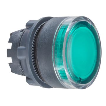 Cabeza  pulsador  luminoso  rasante verde