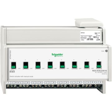 Knx - actuador binario carril din 8 canales 230 v 16 a