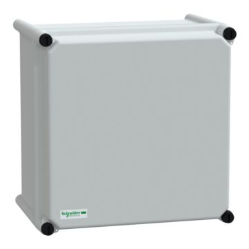 Pls box, polyester rear, opaque pc cover ip65 27x27x18cm ((*))