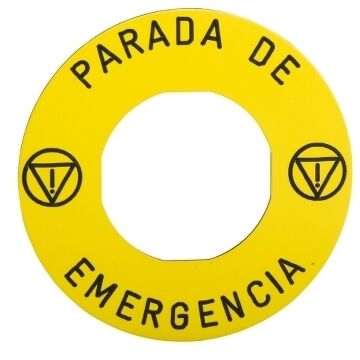 Etiqueta parada emergencia para kit