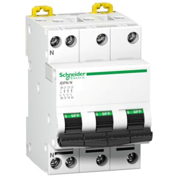 Interruptor magnetotérmico idpnn 3p+n 6000 curva-d 16a