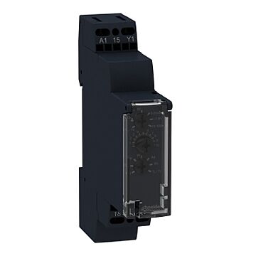 Zelio time - relé de retardo de tiempo 9 funciones - 1 s..100 h - 24..240 v ac - 1 oc