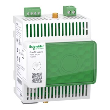 Ecostruxure panel server advanced, registrador de datos, concentrador inalámbrico y pasarela modbus a 24v dc