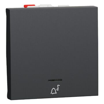 New unica pulsador 2 mod timbre led localiz antrac