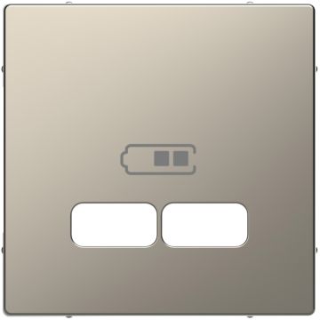 Tapa cargador usb 2,1a d-life niquel
