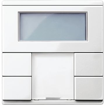 Knx - pulsador de 2 elementos con termostato marfil - elegance