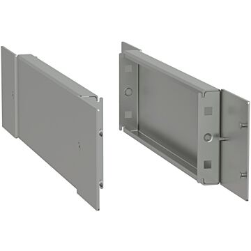 Zócalos de acero inoxidable, juego de 2 laterales d500xh100 304l