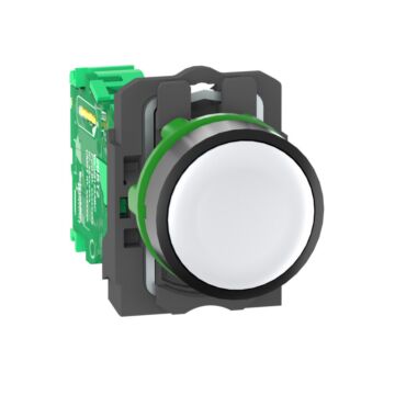 Pulsador  plast blanco c/trans compl p/xb5r