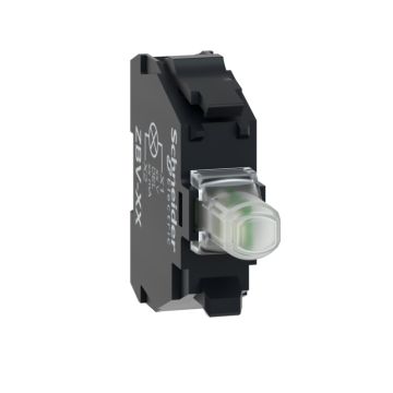 Bloque luminoso, harmony xb4, harmony xb5, blanco, para cabezal de 22mm, led universal, bornes de tornillo, 24...120v ac/dc