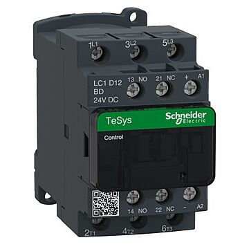 Contactor tesys d - 3p(3 na) - ac-3 - <= 440 v 12 a - 24 v cc bobina