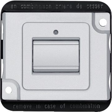 Pulsador antivandalico aluminio