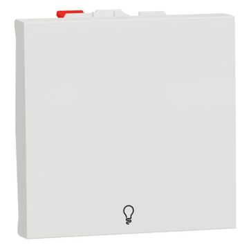 New unica pulsador 2 mod simbolo luz polar