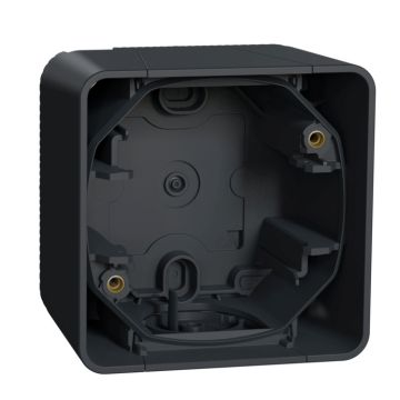 Mureva styl  caja estanco 1 elemento. montaje en superficie de mecanismos  gris
