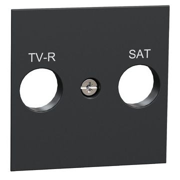 New unica caratula toma r-tv/sat antracita