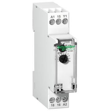 Relé temporizador por orden impulsional; acti9 irtb; 1c/a; 24 v dc - 240 v ac;