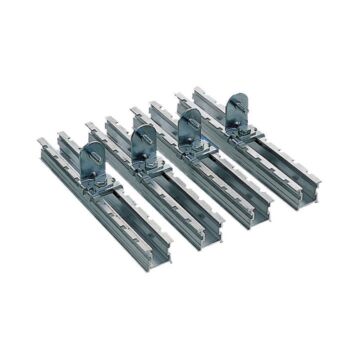 Set of 4 step slides with brackets for adjustment of mount. plate in pla d620mm