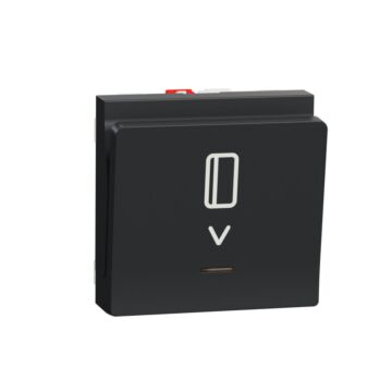 New unica interruptor de tarjeta 10a antracita
