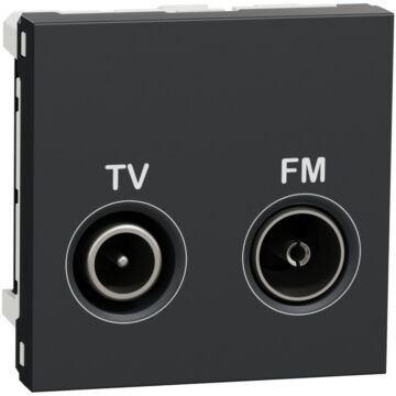 New unica toma tv-fm serie final antracita